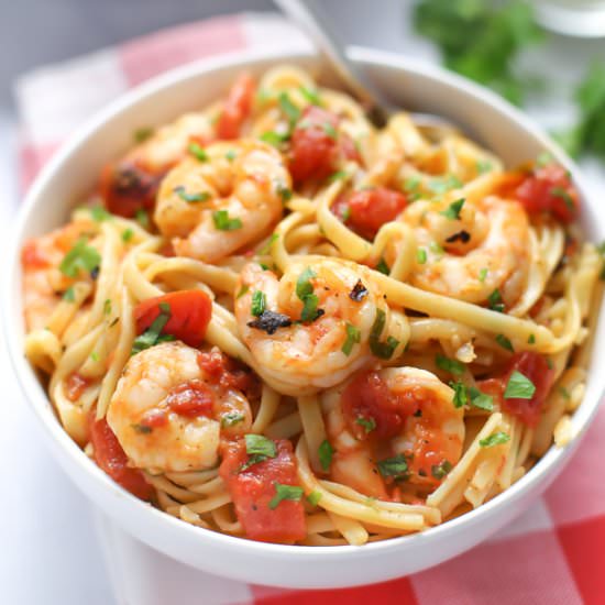 Shrimp Fettuccini - Recipe photo by simplywhisked