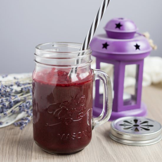 Blueberry Lavender Milkshake - Recipe photo by electricbluefood