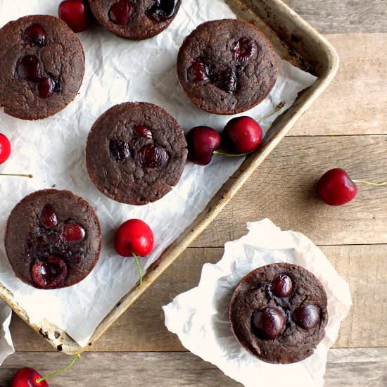 Buckwheat Chocolate Cherry Muffins - Recipe photo by davebakes