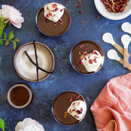 Chocolate Bourbon Pots De Creme - Recipe photo by lepetitchefsb