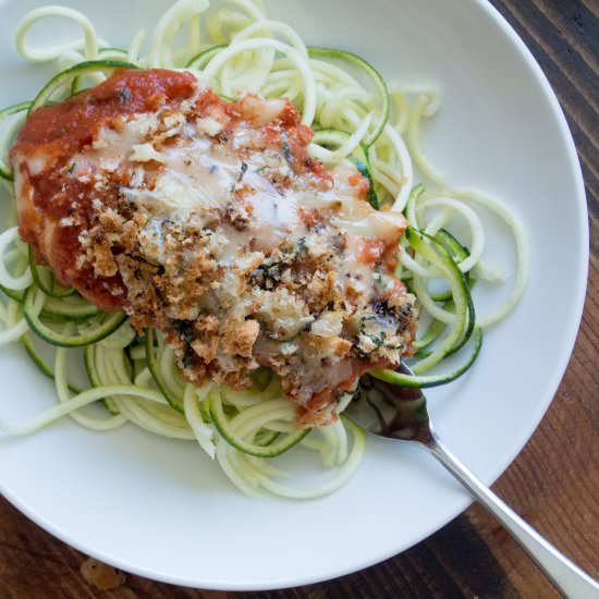 Healthier Chicken Parmesan - Recipe photo by myutensilcrock