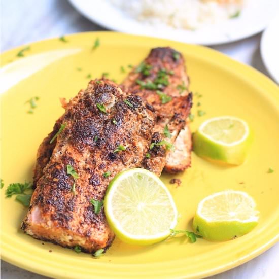 Blackened Salmon - Recipe photo by evseats
