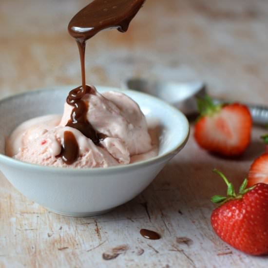 Homemade Strawberry Ice Cream - Recipe photo by OnlyCrumbsRemain