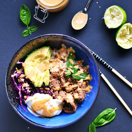 BBQ Beef Bulgogi Bowls - Recipe photo by ambslovesfood