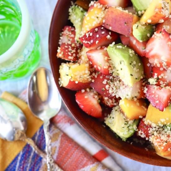 Hempseed Avocado Fruit Salad - Recipe photo by Food to Feel Good