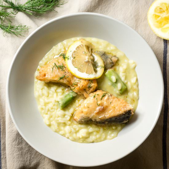 Creamy Lemon Salmon Piccata - Recipe photo by forevernomday