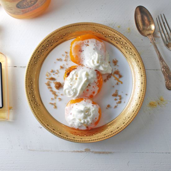 Peaches & Cream - Recipe photo by theunmanlychef
