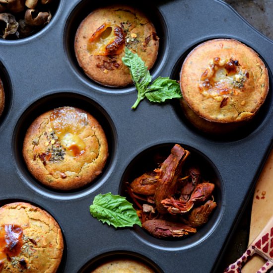 Chickpea Flour Mini Quiche Muffins - Recipe photo by Cookilicious