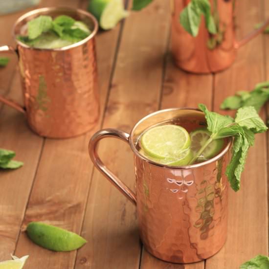 Lime & Gin Moscow Mules - Recipe photo by evseats