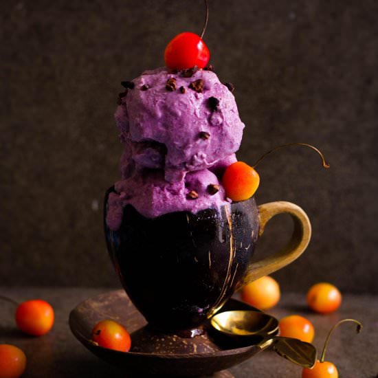 Jamun (Java plum) no churn Icecream - Recipe photo by Tashasartisanfoods
