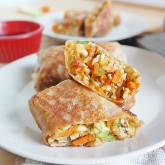 Vegan Egg Roll - Recipe photo by Plateofplants