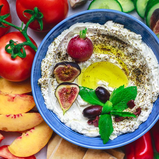 Homemade Labneh - Recipe photo by The Mediterranean Dish