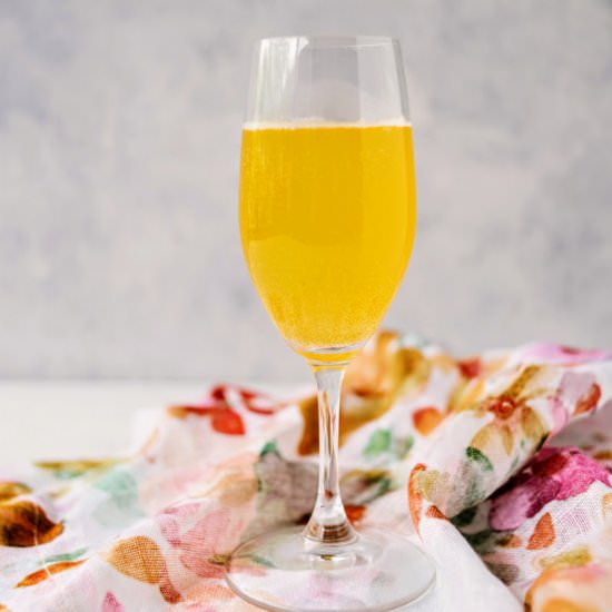 Passionfruit Mimosa - Recipe photo by thewinebuyingguide