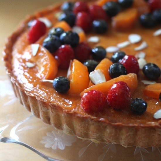 Stone Fruit & Frangipane Tart - Recipe photo by jenessasdinners