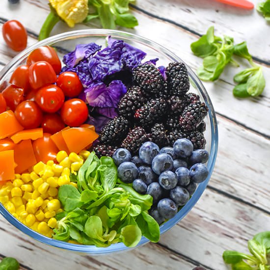 Summer Party Rainbow Salad - Recipe photo by Harry and Lexy