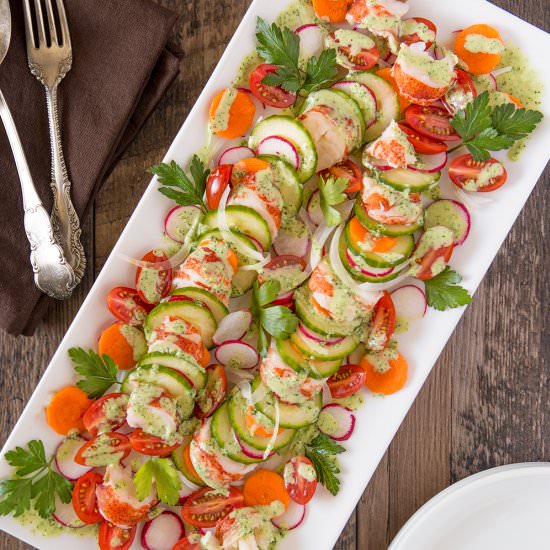 Lobster Salad w Green Goddess Dressing - Recipe photo by muttandchops