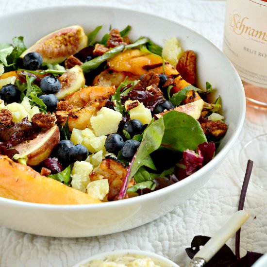 Grilled Shrimp and Melon Salad - Recipe photo by thisishowicook