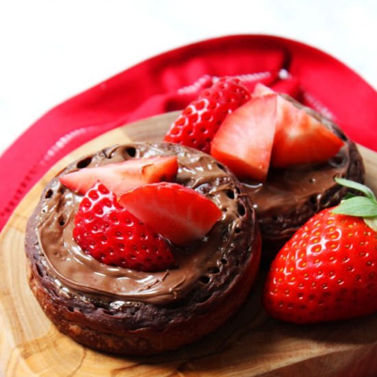 Chocolate Crumpets - Recipe photo by SupperintheSuburbsN14