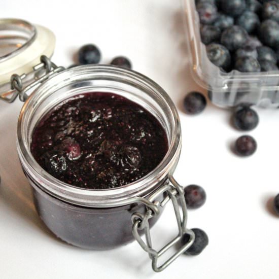 15-Minute Blueberry Chia Jam - Recipe photo by goodwitchkitchen