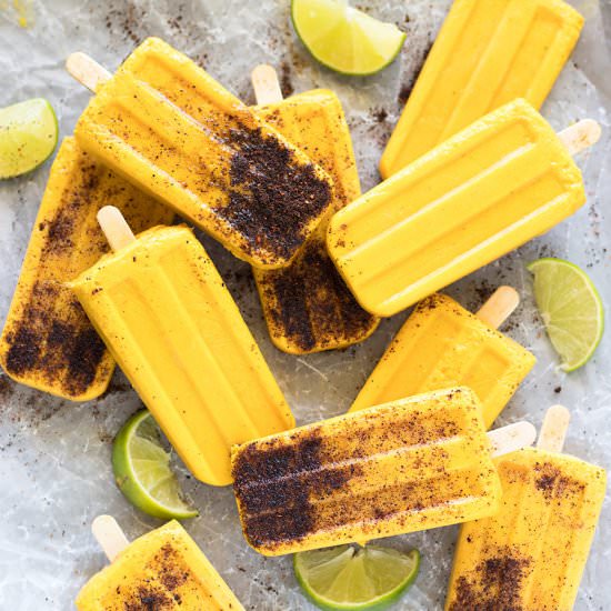 Chili-Lime Mango Popsicles - Recipe photo by asassyspoon