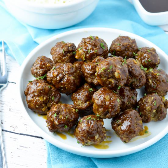 Sweet & Tangy Korean Meatballs - Recipe photo by Zest and Lemons