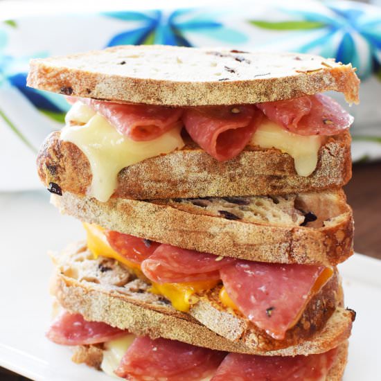 Hot Salami & Cheese Sandwich - Recipe photo by Savvysavingcouple