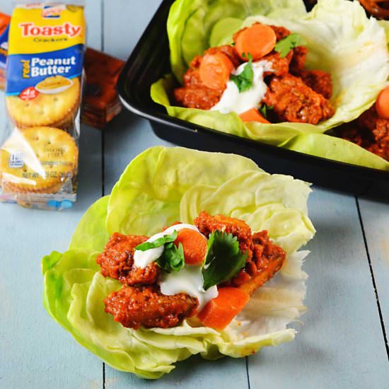 Buffalo Chicken Lettuce Wraps - Recipe photo by lexibites
