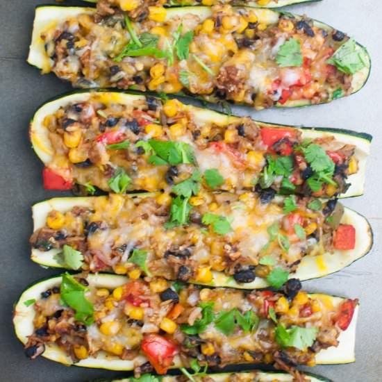 Mexican Zucchini Boats - Recipe photo by tabithatalksfood