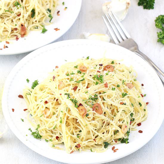 Pasta Aglio E Olio - Recipe photo by cookingcarnival