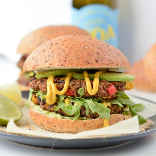 Vegan Black Bean Burgers - Recipe photo by sweetashoneynz