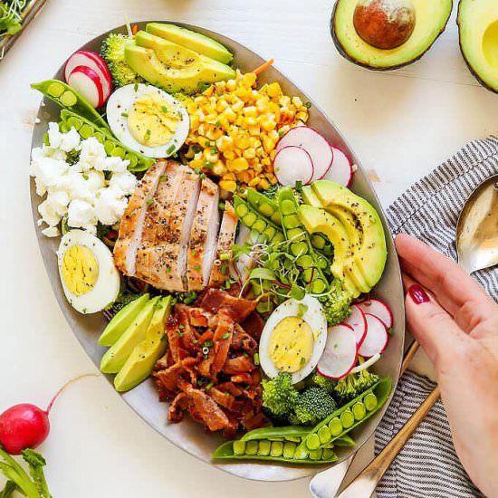 Summer Chicken Cobb Salad - Recipe photo by platingsandpairings