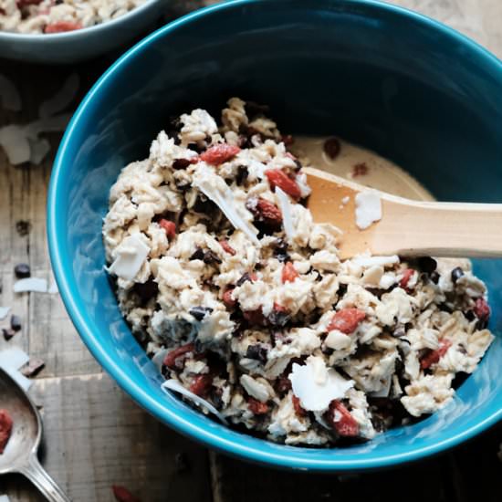 Cacao Nib Goji Berry Muesli - Recipe photo by FakeFoodFree