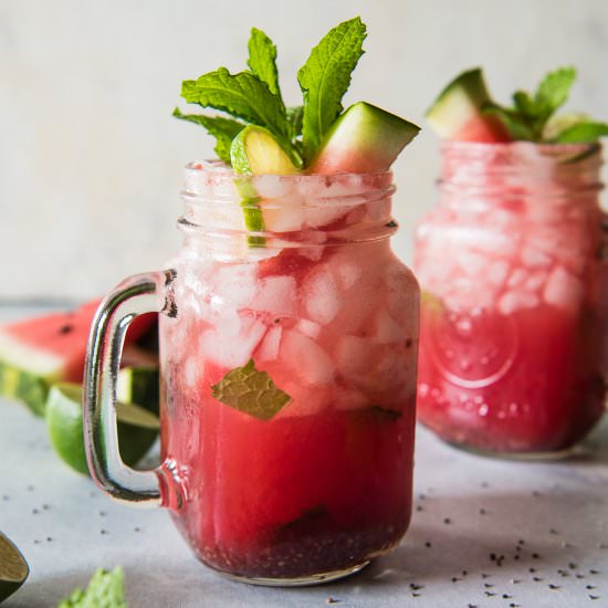 Watermelon Mojito - Recipe photo by crumbykitchen