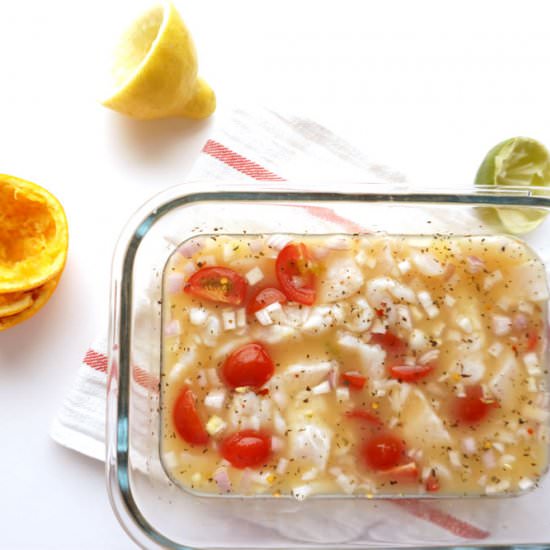 Ceviche – the Acid Cooked Fish - Recipe photo by ScienceChef