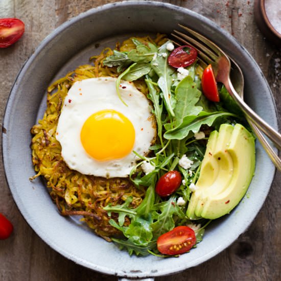 Curried Rösti - Recipe photo by healthynibblesandbits