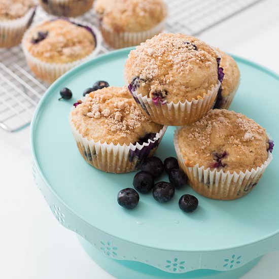 Blueberry Coffee Cake Muffins - Recipe photo by livelymess