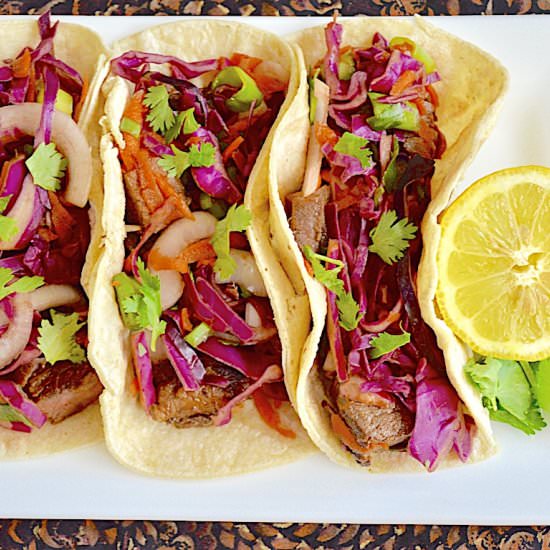 Asian Short Rib Tacos - Recipe photo by jeanieandluluskitchen