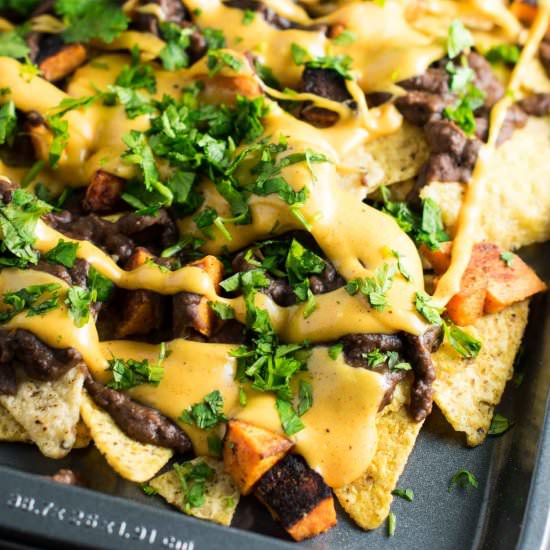 30 Minute Sweet Potato Nachos - Recipe photo by buildyourbite