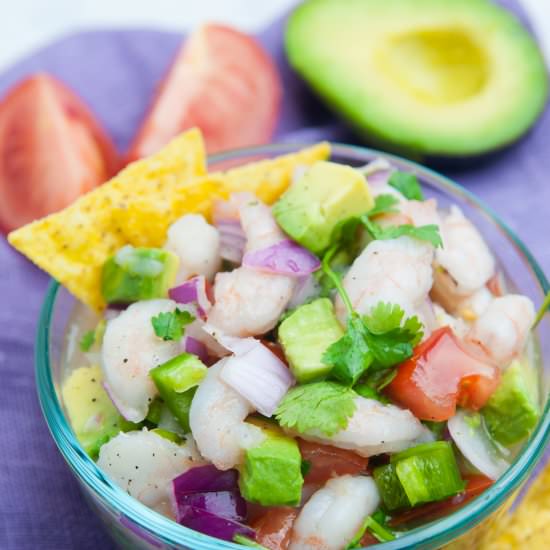 Easy Shrimp Ceviche - Recipe photo by tabithatalksfood