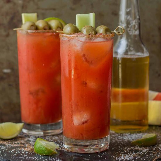Smokin' Micheladas - Recipe photo by Strawberry Blondie Kitchen