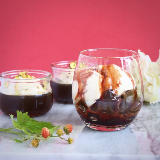 Coffee Jelly Ice Cream Sundae - Recipe photo by rhiansrecipes