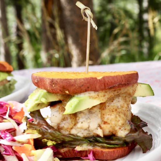 Sweet Potato Chicken Sliders - Recipe photo by Food to Feel Good