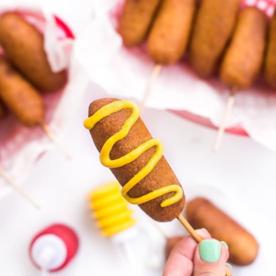 Beer Battered "Mini" Corn Dogs - Recipe photo by SouthernParm