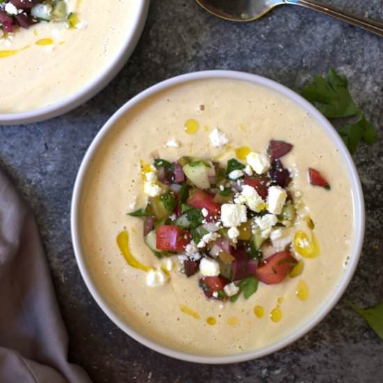Chilled Chickpea Soup - Recipe photo by turniptheoven