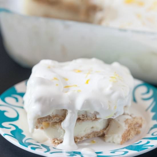 Lemon Ice Cream Cake - Recipe photo by Food Done Light