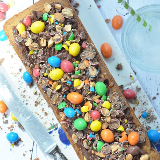 Dutch Sloffentaart with M&M's - Recipe photo by zoethoudertje