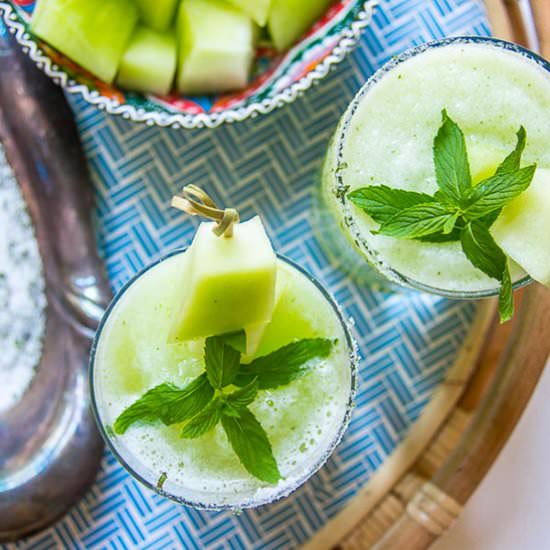 Melon Mint Vodka Cocktail Slushies - Recipe photo by sumptuousliving