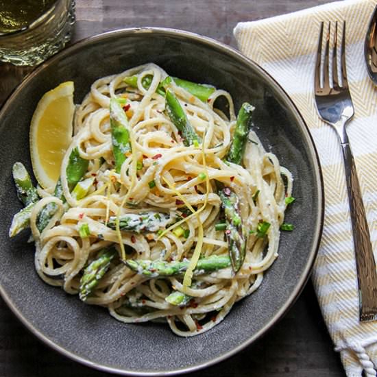 Lemon Asparagus Linguine - Recipe photo by sumptuousliving