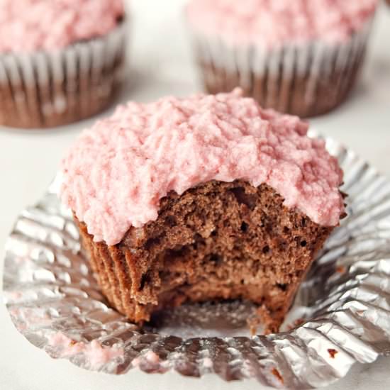 Choc-Coconut Cupcakes + Frosting - Recipe photo by personallypaleo