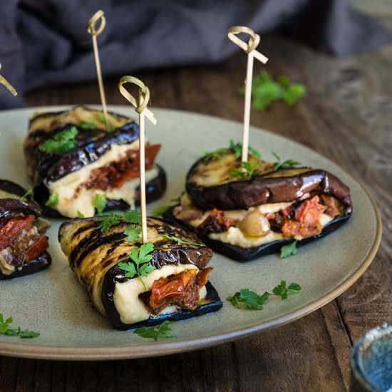 Eggplant Hummus Wraps - Recipe photo by viktoriastable